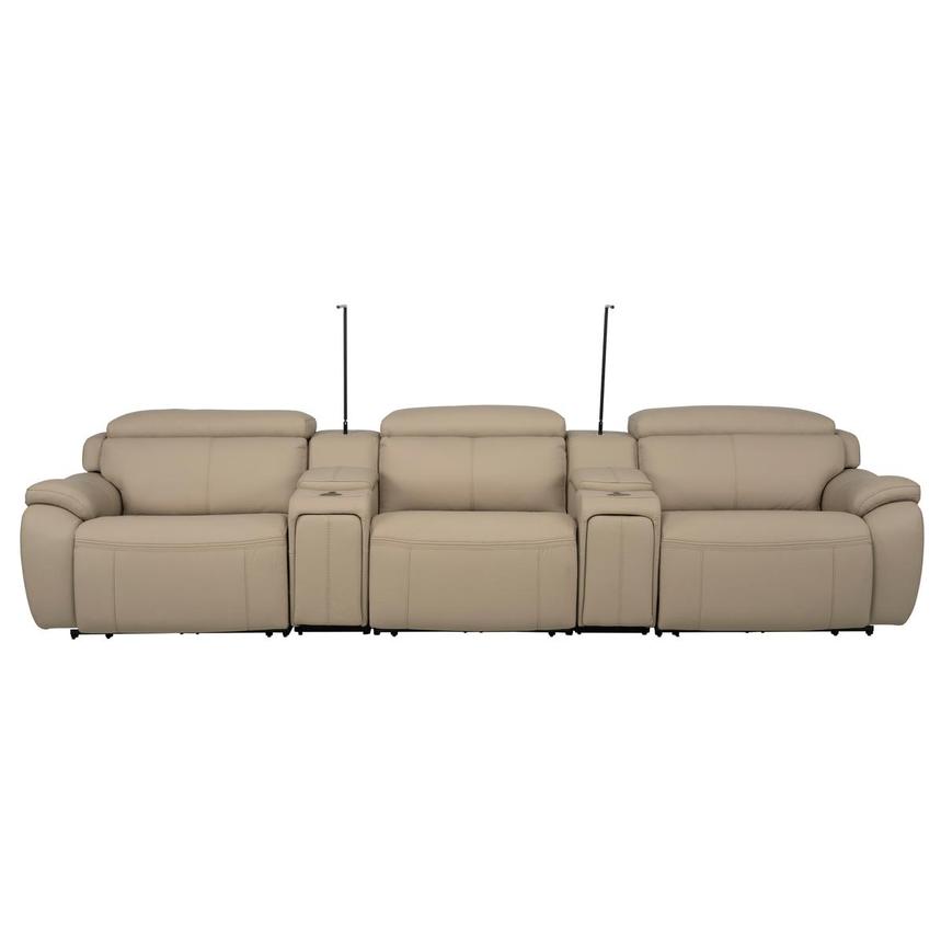 Mars Home Theater Leather Seating with 5PCS/2PWR  main image, 1 of 14 images.