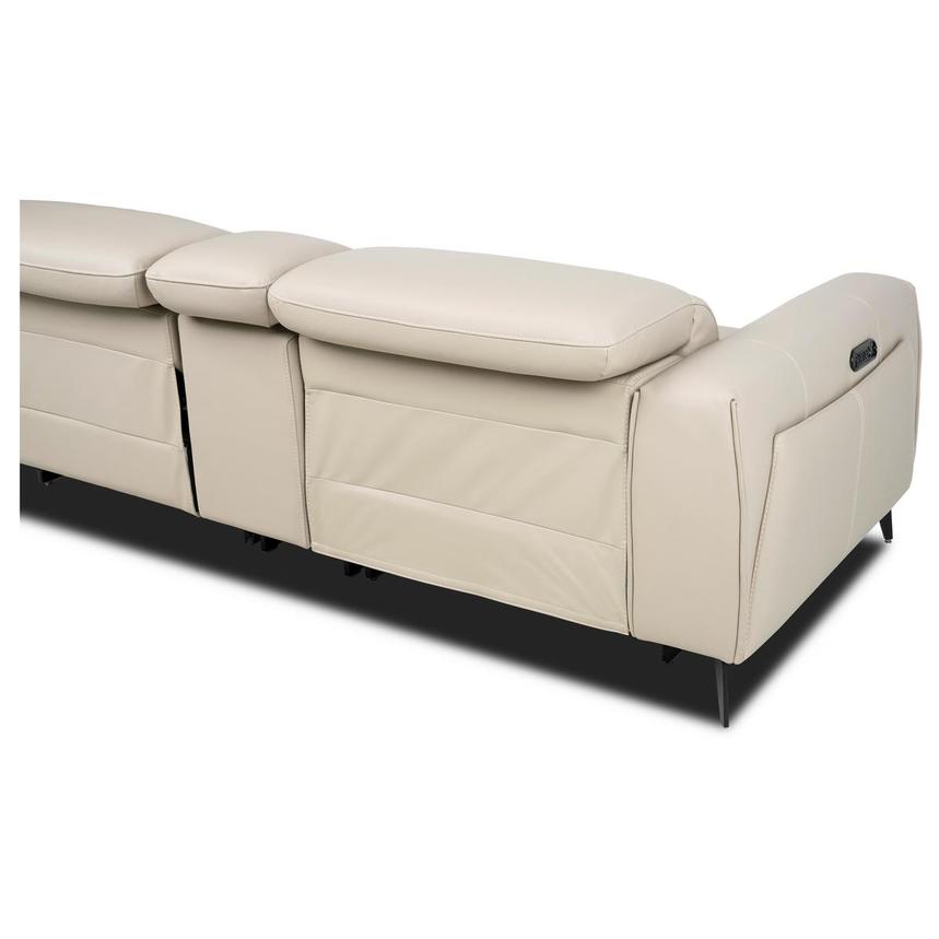 Luke 2.0 Taupe Home Theater Leather Seating with 5PCS/2PWR  alternate image, 4 of 10 images.