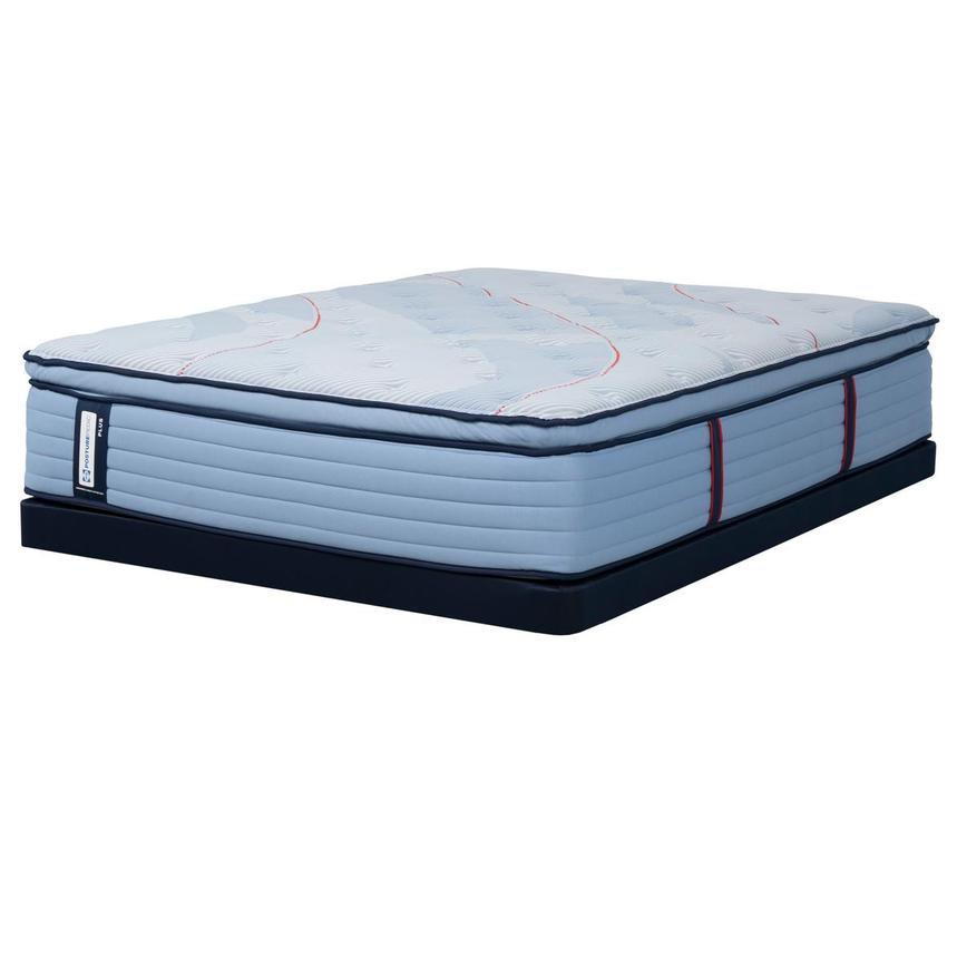 Plus Plainfield EPT Soft Twin Mattress w/Low Foundation by Sealy Posturepedic Plus