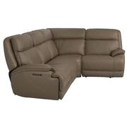 Mambo Leather Power Reclining Sectional with 4PCS/2PWR  alternate image, 2 of 10 images.