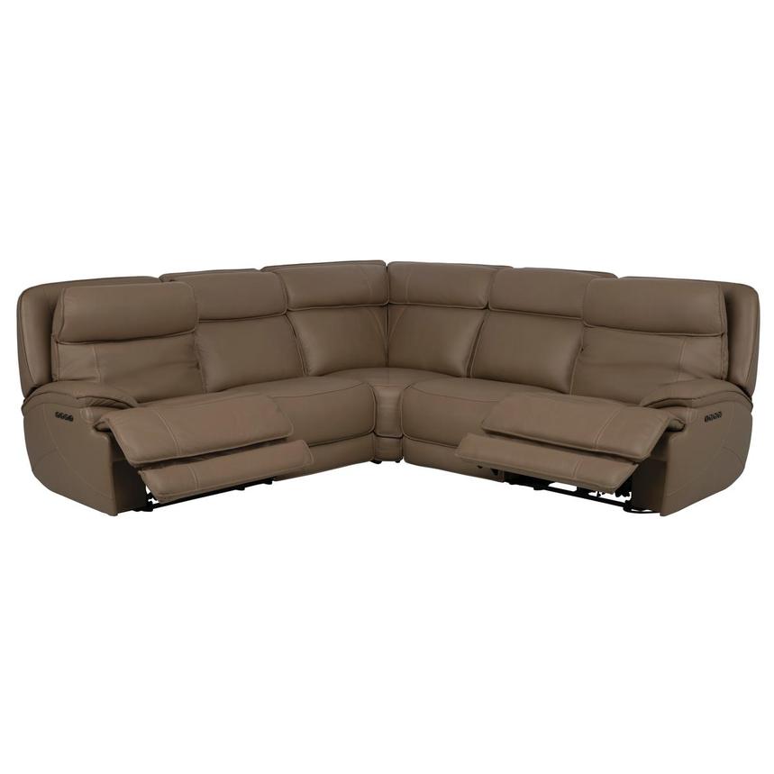 Mambo Leather Power Reclining Sectional with 5PCS/2PWR  alternate image, 3 of 11 images.