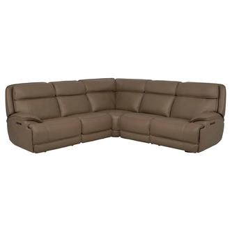 Mambo Leather Power Reclining Sectional with 5PCS/2PWR