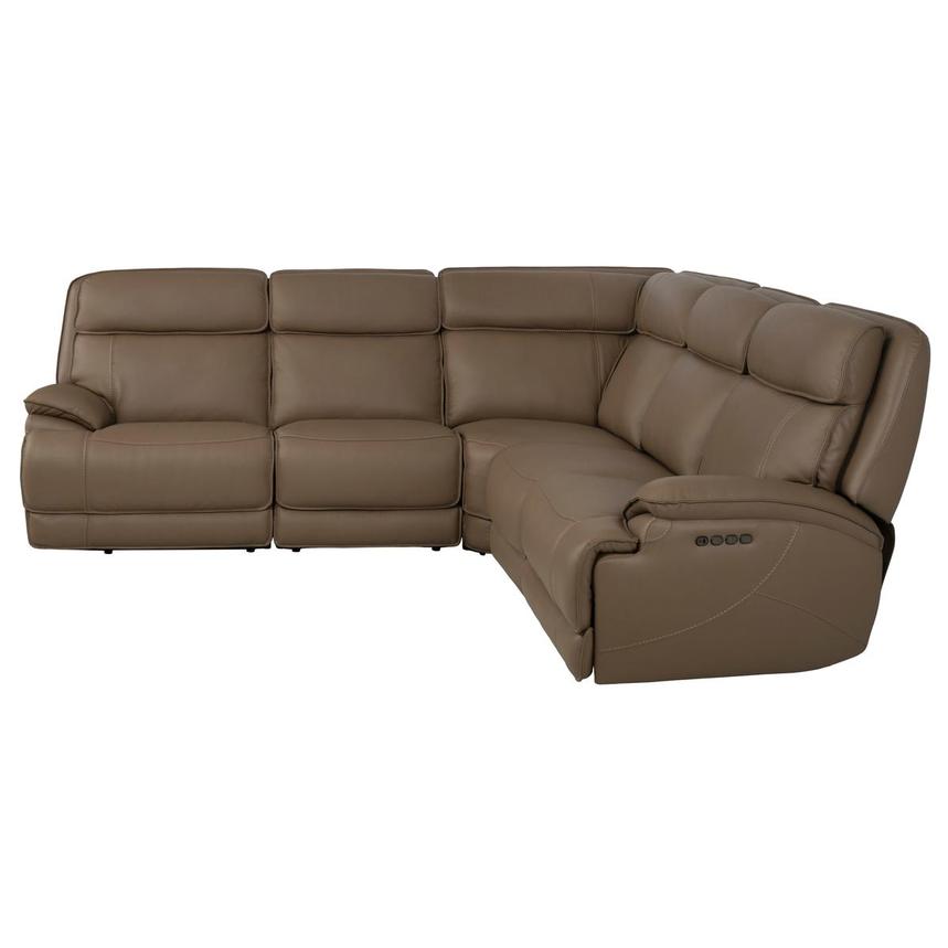 Mambo Leather Power Reclining Sectional with 5PCS/3PWR  alternate image, 3 of 8 images.