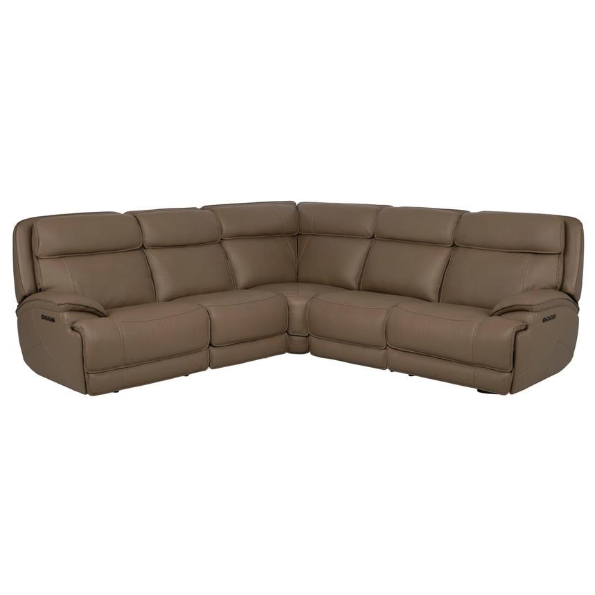 Mambo Leather Power Reclining Sectional with 5PCS/3PWR  main image, 1 of 8 images.