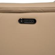 Cordova Dark Cream Leather Power Reclining Sectional with 5PCS/2PWR  alternate image, 9 of 10 images.