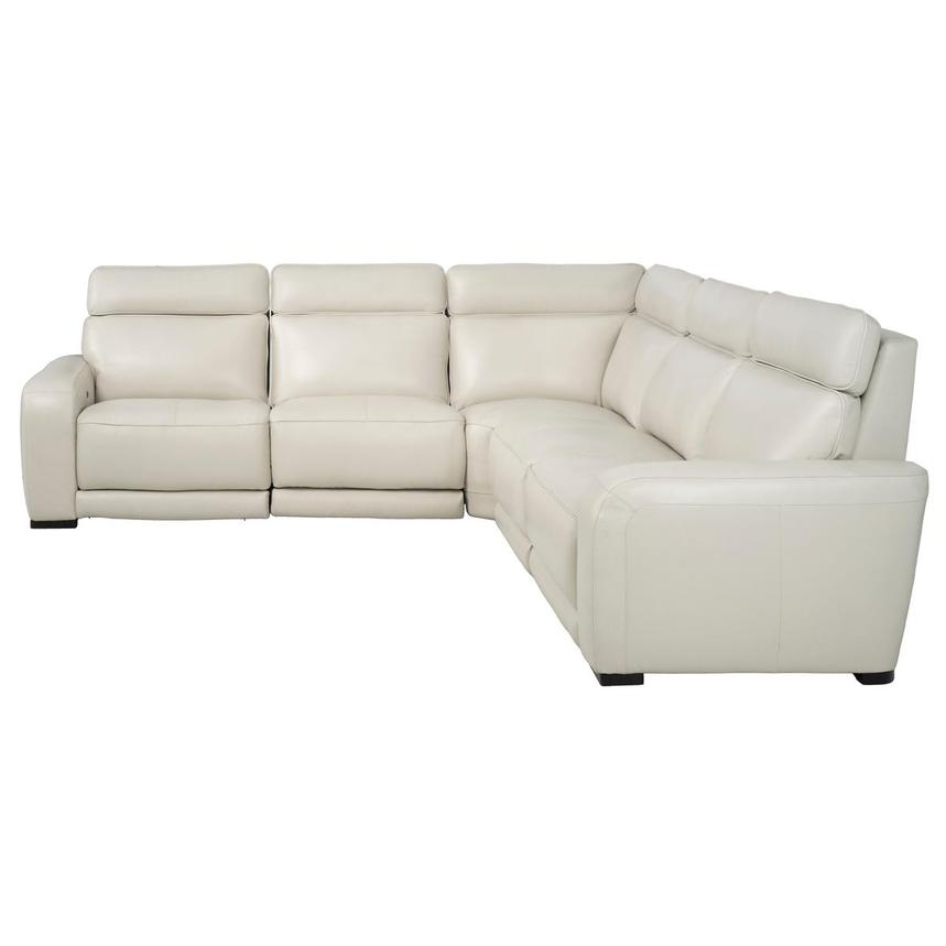 Rumba Leather Power Reclining Sectional with 5PCS/3PWR  alternate image, 3 of 13 images.