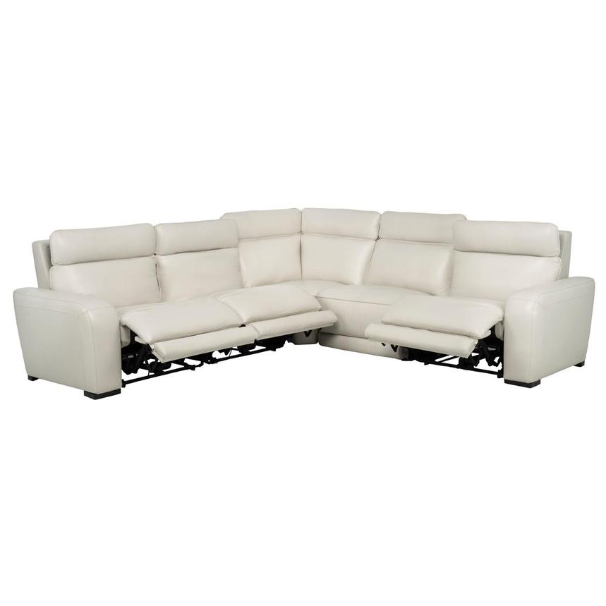 Rumba Leather Power Reclining Sectional with 5PCS/3PWR alternate image, 2 of 13 images.