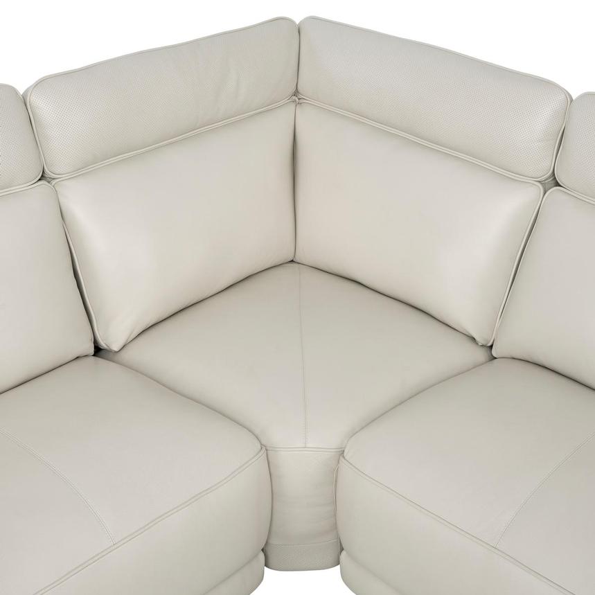 Rumba Leather Power Reclining Sectional with 6PCS/3PWR alternate image, 4 of 16 images.