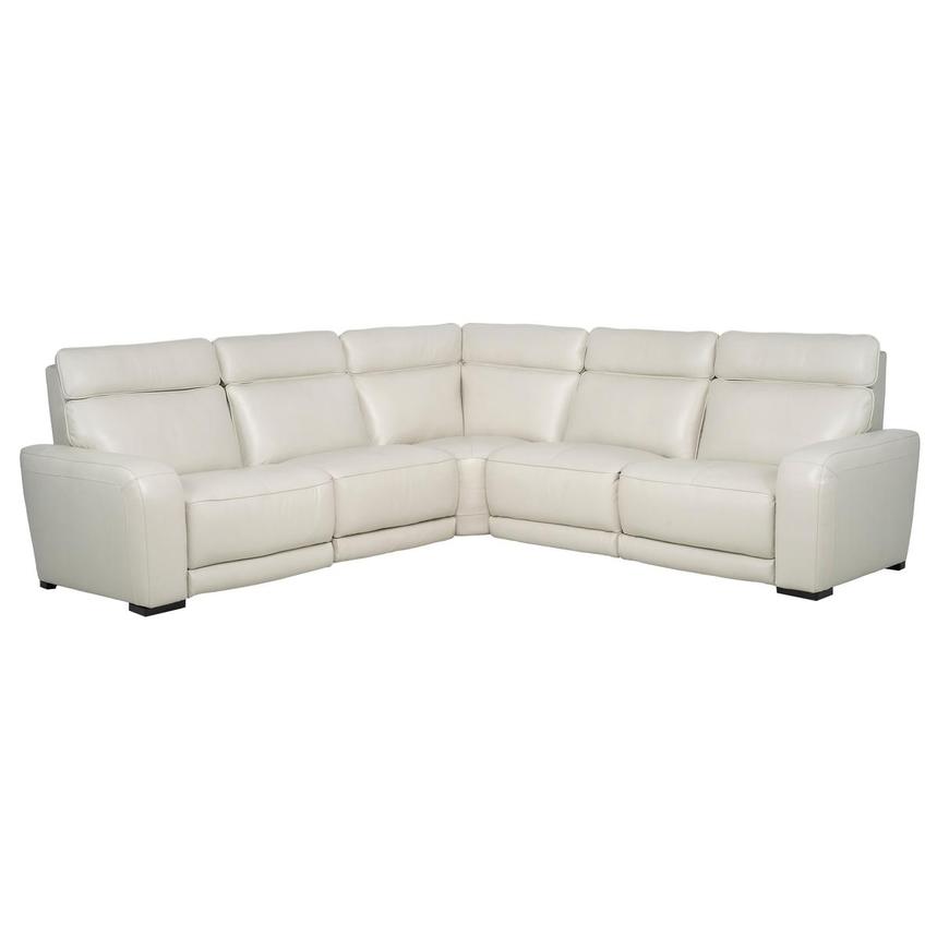 Rumba Leather Power Reclining Sectional with 5PCS/3PWR  main image, 1 of 13 images.