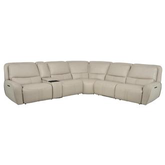 Tango Leather Power Reclining Sectional with 6PCS/2PWR