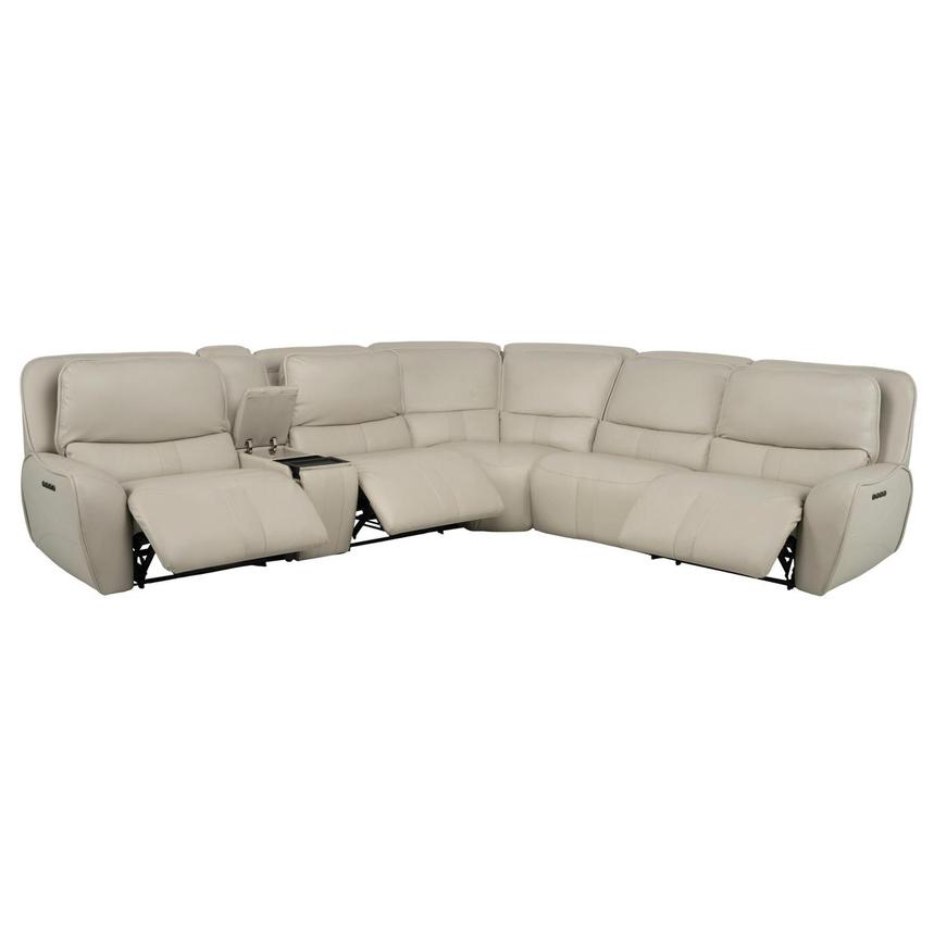 Tango Leather Power Reclining Sectional with 6PCS/3PWR  alternate image, 2 of 15 images.