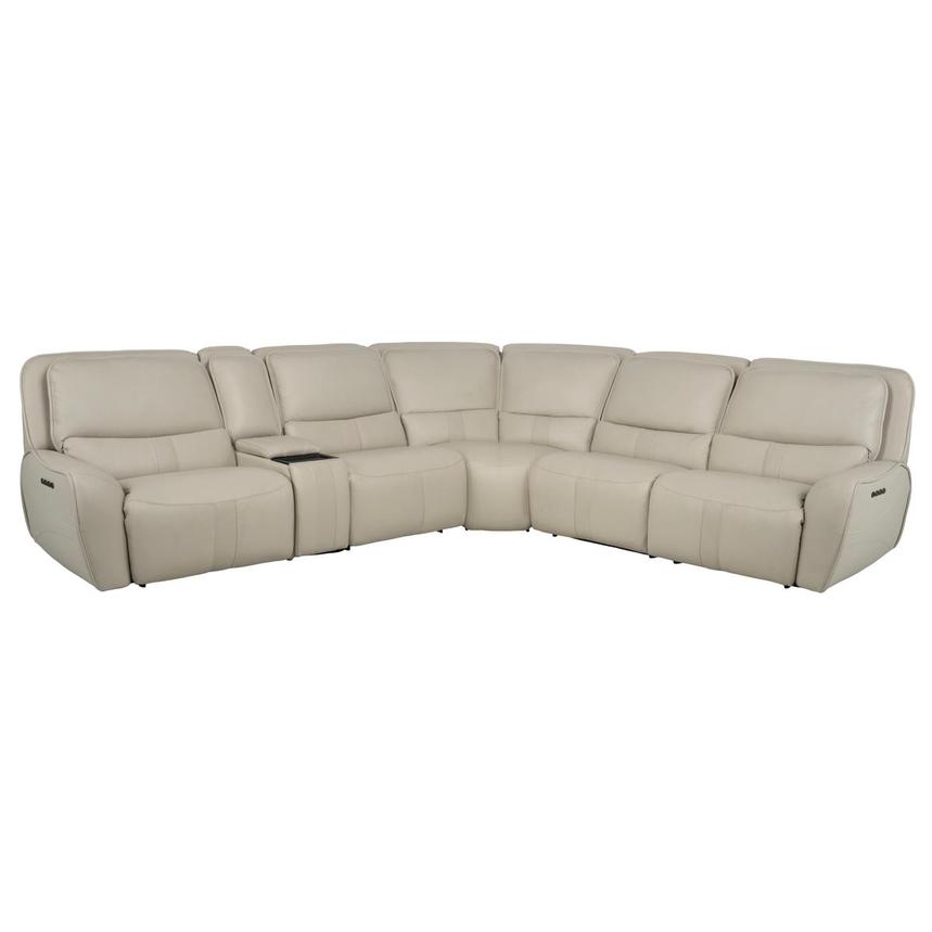 Tango Leather Power Reclining Sectional with 6PCS/3PWR  main image, 1 of 15 images.