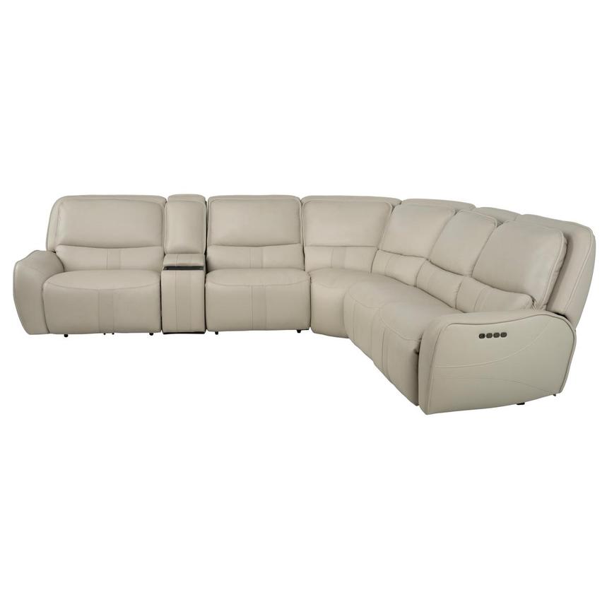 Tango Leather Power Reclining Sectional with 6PCS/3PWR alternate image, 4 of 15 images.