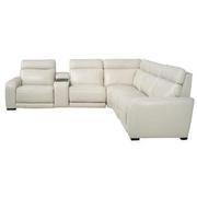 Rumba Leather Power Reclining Sectional with 6PCS/2PWR  alternate image, 3 of 16 images.