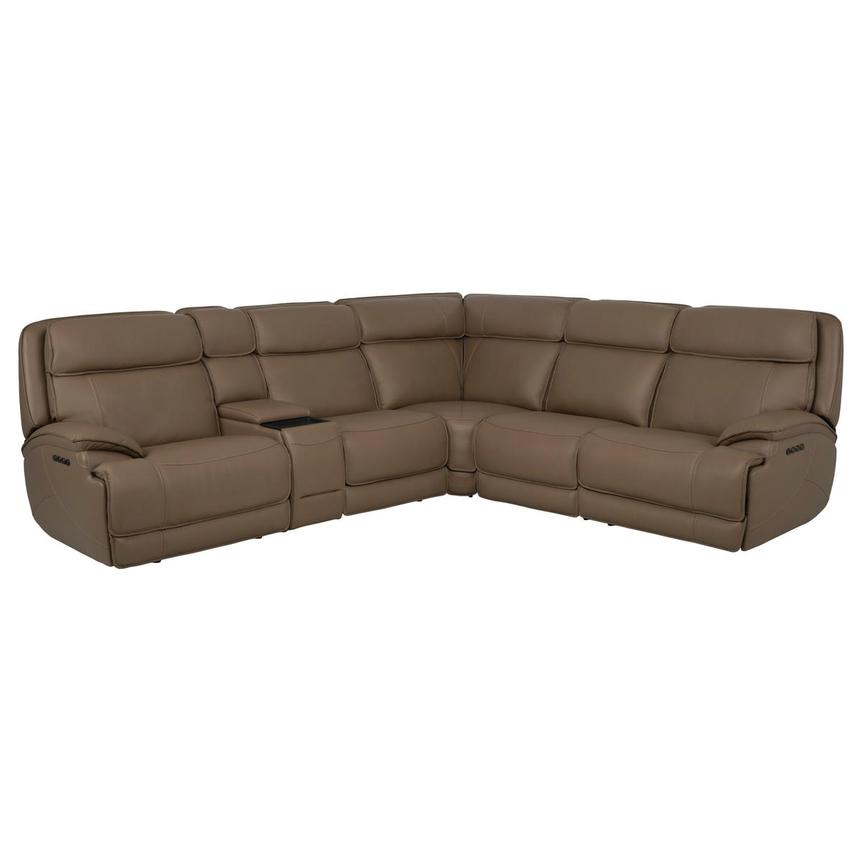Mambo Leather Power Reclining Sectional with 6PCS/2PWR main image, 1 of 12 images.