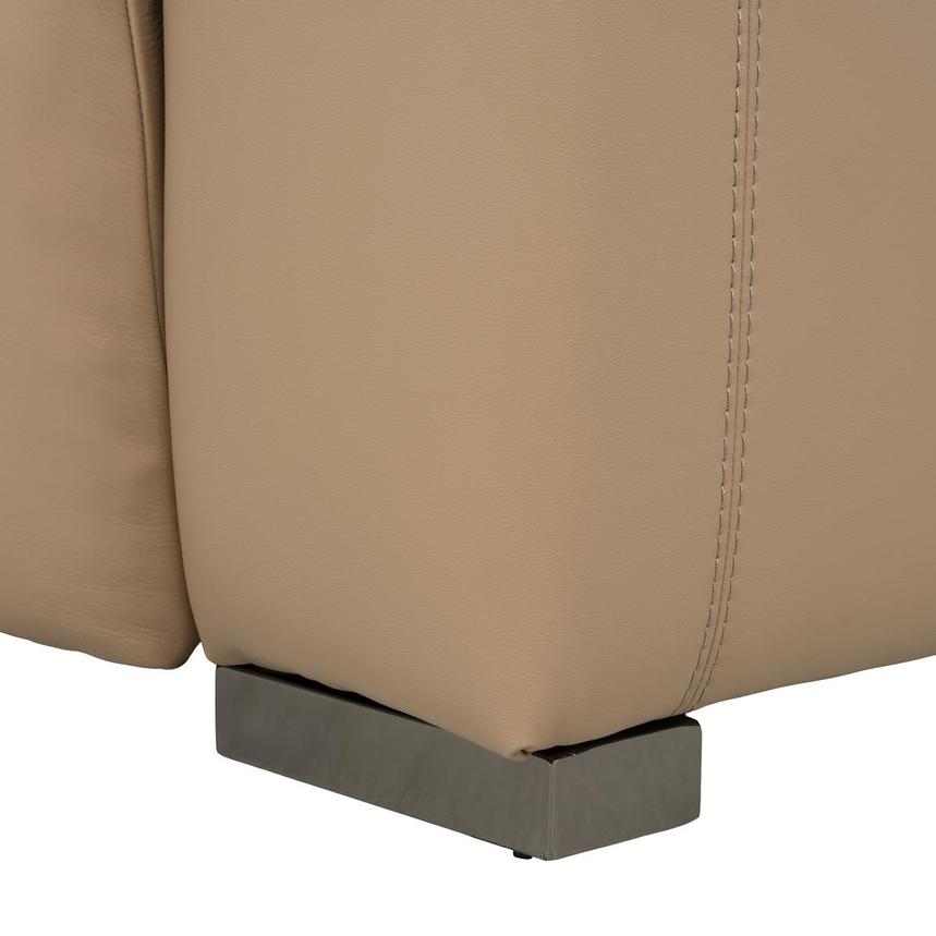 Cordova Dark Cream Leather Power Reclining Sectional with 6PCS/3PWR alternate image, 9 of 10 images.