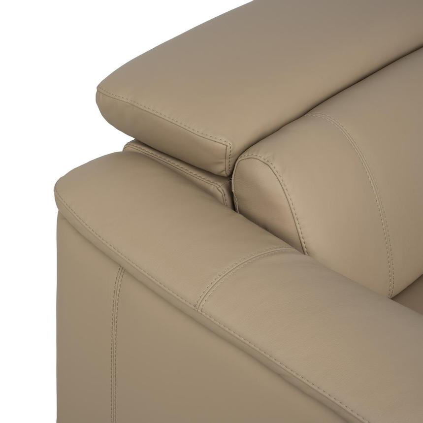 Cordova Dark Cream Leather Power Reclining Sectional with 7PCS/3PWR  alternate image, 11 of 13 images.