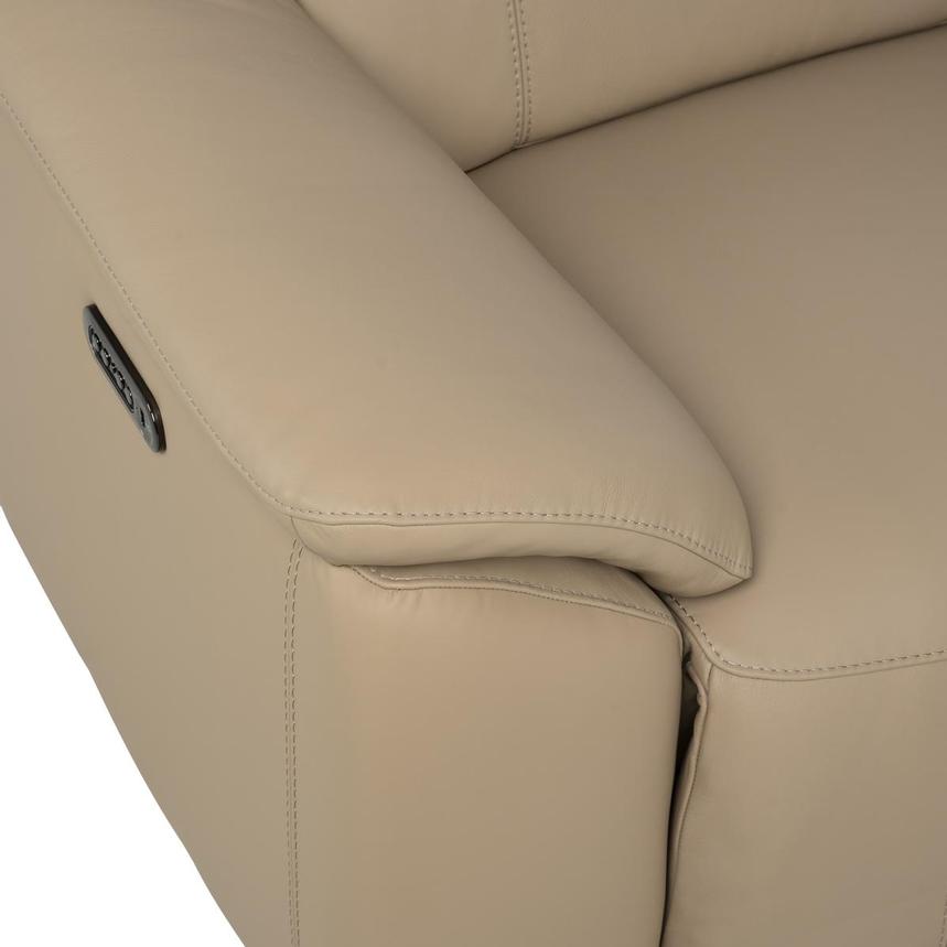 Cordova Dark Cream Leather Power Reclining Sectional with 7PCS/3PWR  alternate image, 9 of 13 images.