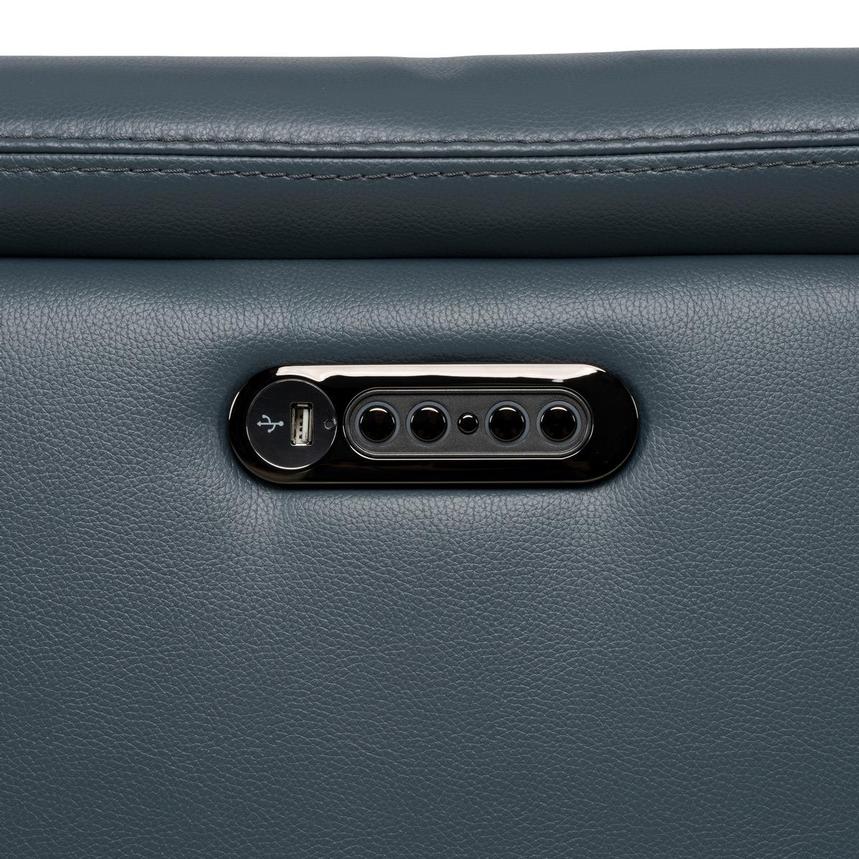 Anabel 2.0 Blue Home Theater Leather Seating with 5PCS/3PWR  alternate image, 12 of 12 images.