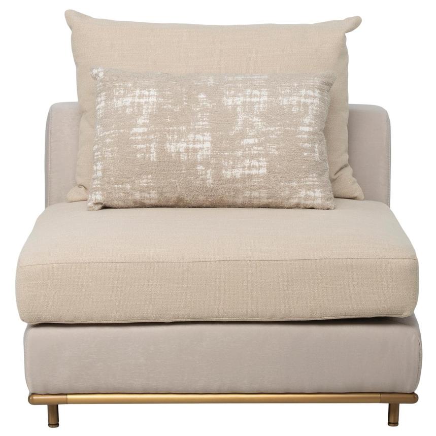 Hanna Beige Armless Chair  alternate image, 3 of 10 images.