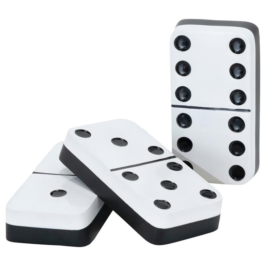 Dominos White Sculpture Set of 3  main image, 1 of 7 images.