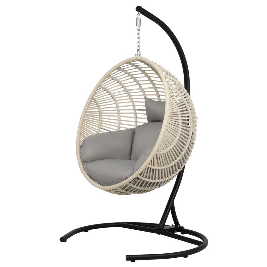 Globe White Hanging Chair  main image, 1 of 8 images.