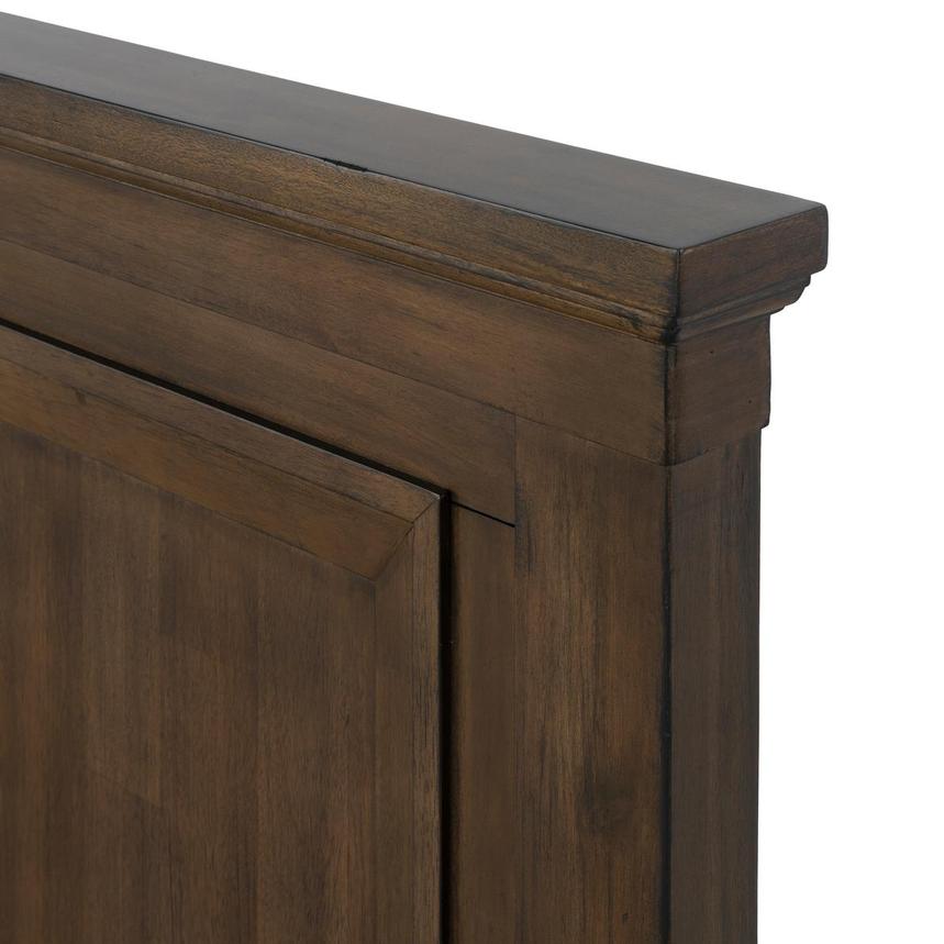 Marisol Brown King Panel Bed  alternate image, 6 of 7 images.