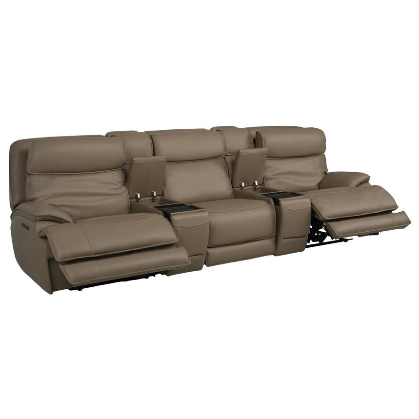 Mambo Home Theater Leather Seating with 5PCS/2PWR  alternate image, 3 of 11 images.