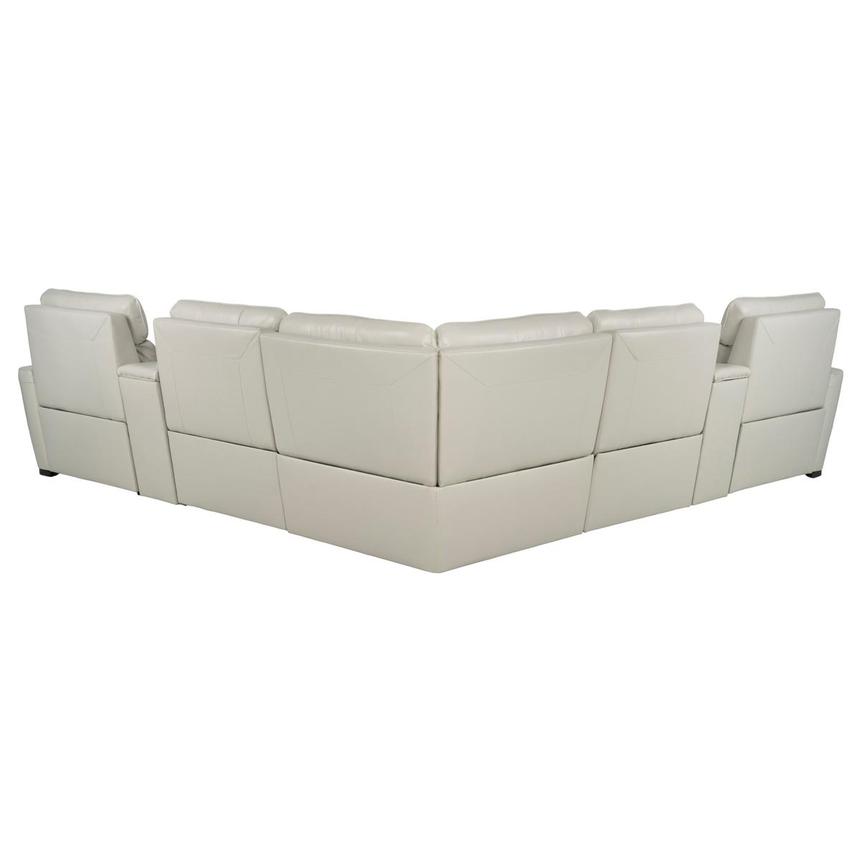 Rumba Leather Power Reclining Sectional with 5PCS/3PWR  alternate image, 11 of 13 images.