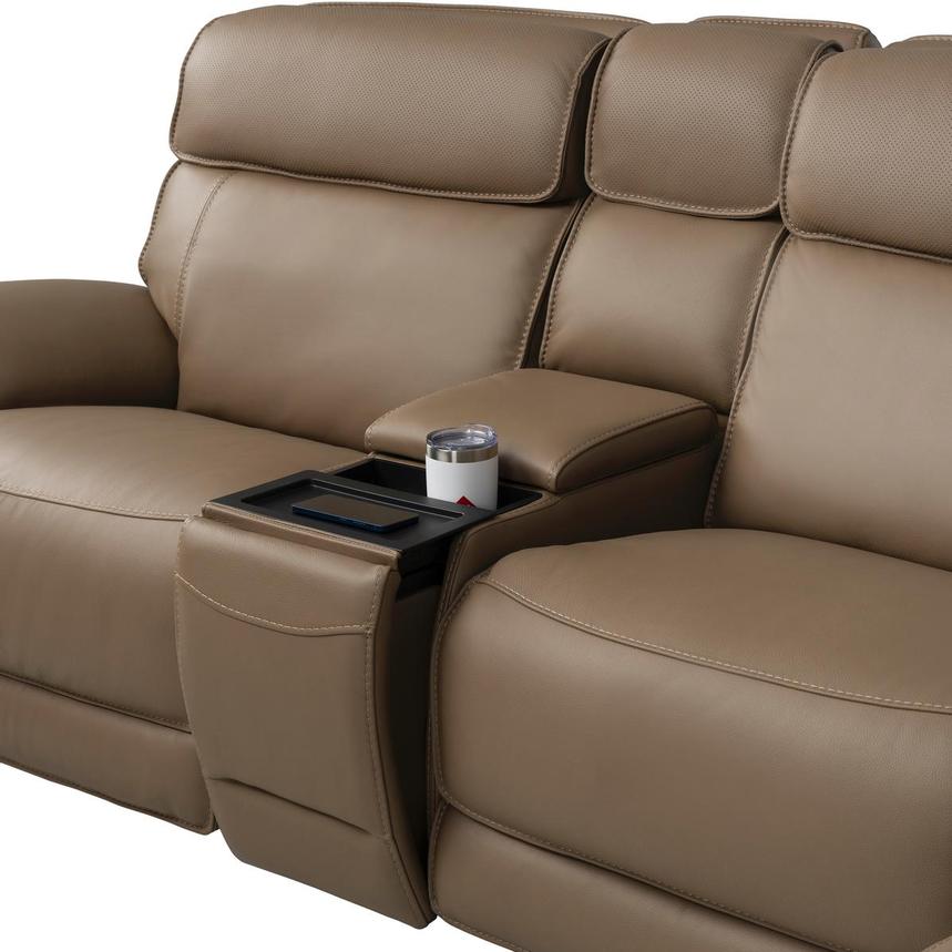 Mambo Leather Power Reclining Sectional with 6PCS/2PWR alternate image, 6 of 12 images.