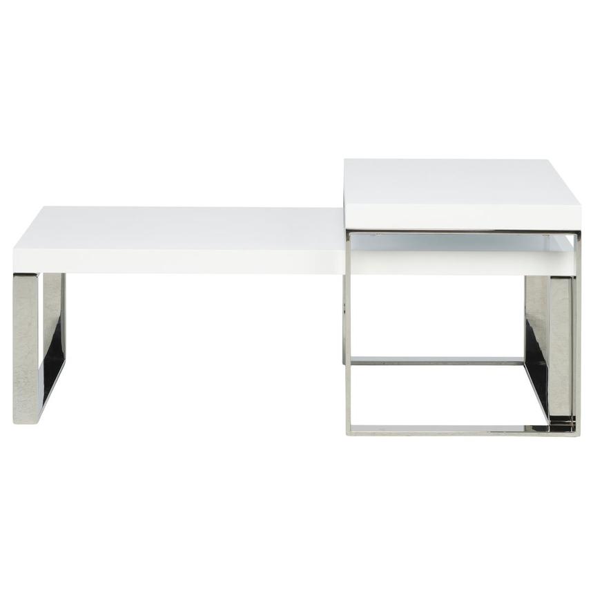 Pokhara White Nesting Tables Set of 2  main image, 1 of 7 images.