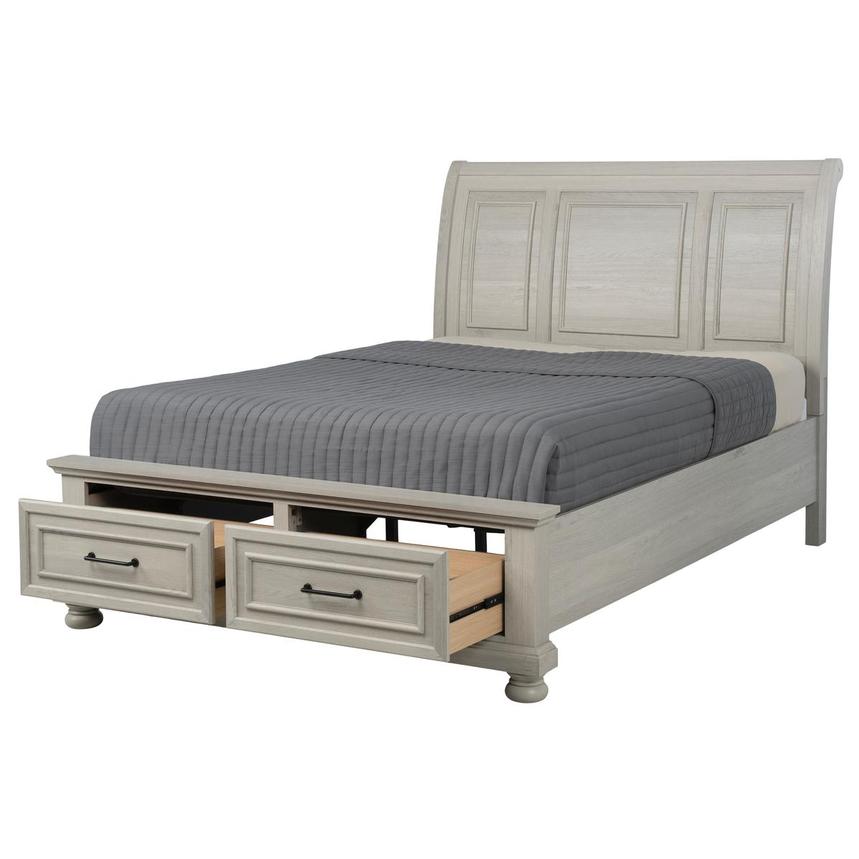 Lenox Grey Queen Storage Bed  alternate image, 2 of 9 images.