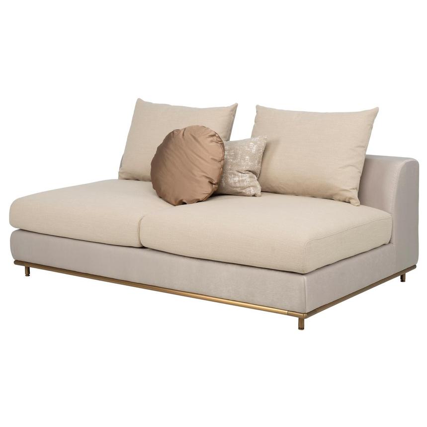 Hanna Beige Armless Loveseat main image, 1 of 10 images.