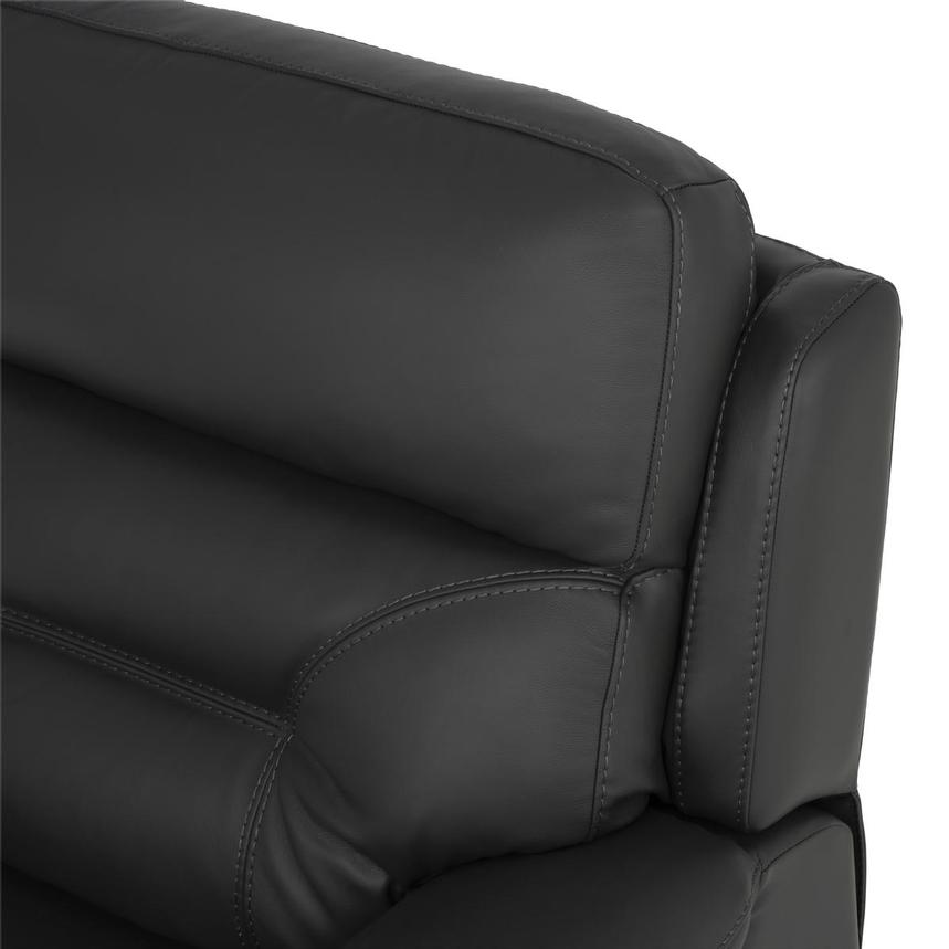Palmer Dark Gray Home Theater Leather Seating with 5PCS/3PWR  alternate image, 6 of 9 images.