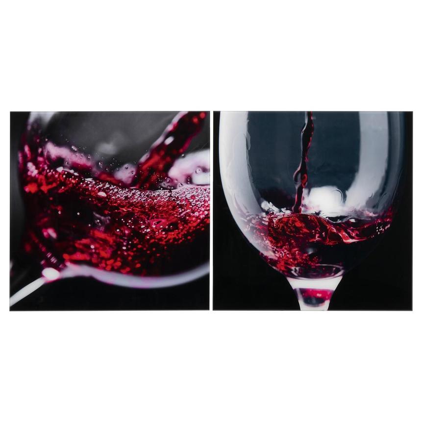 Crimson Pour Wall Art  main image, 1 of 3 images.