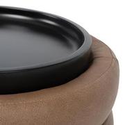 Milo Brown Ottoman w/Storage & Tray  alternate image, 7 of 8 images.