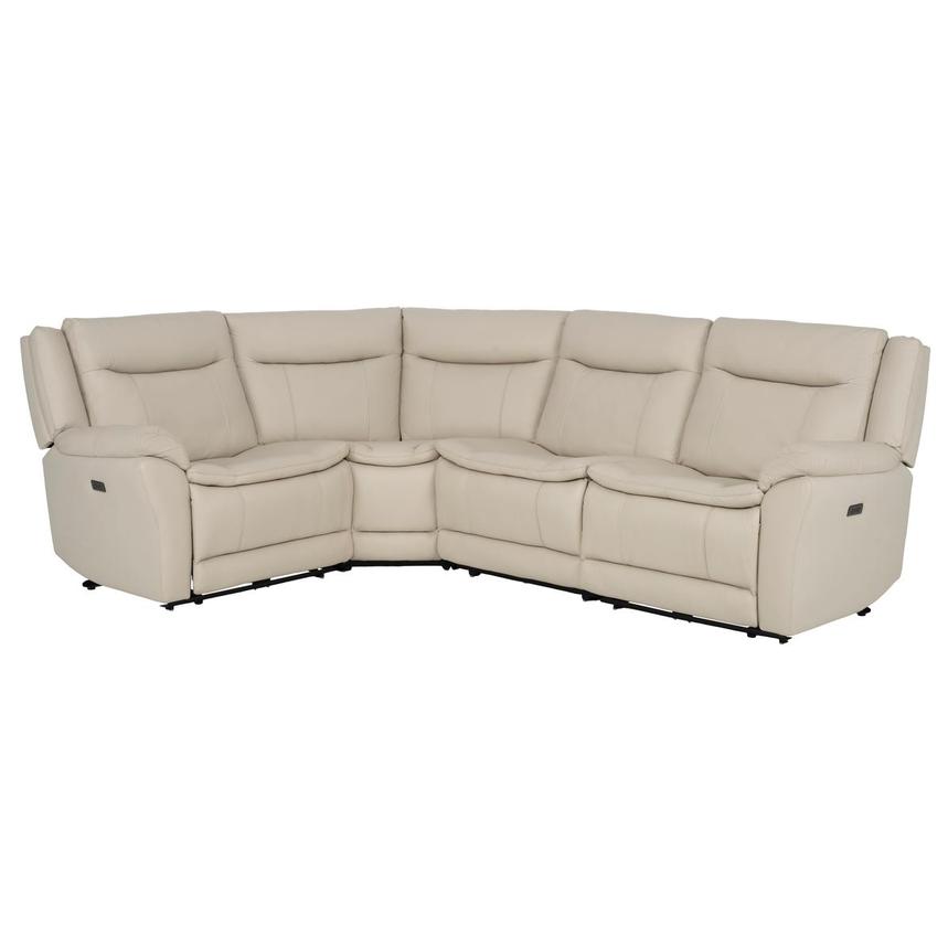 Benjamin Leather Sectional Sofa with 4PCS/2PWR  main image, 1 of 9 images.