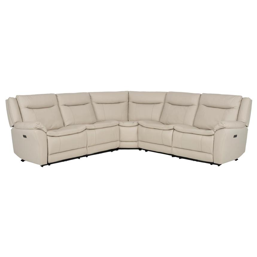 Benjamin Leather Sectional Sofa with 5PCS/2PWR  main image, 1 of 9 images.