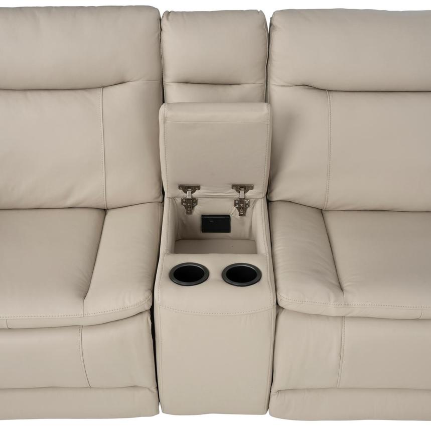 Benjamin Leather Sectional Sofa with 6PCS/2PWR  alternate image, 6 of 11 images.