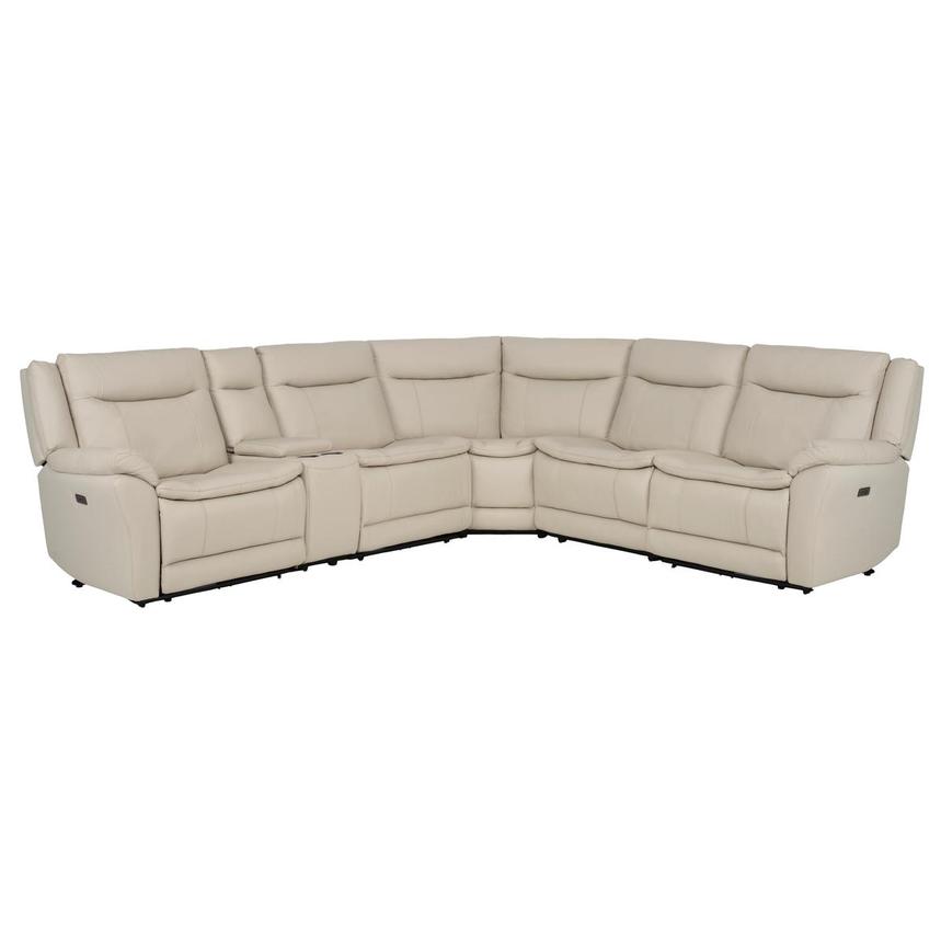 Benjamin Leather Sectional Sofa with 6PCS/2PWR  main image, 1 of 11 images.
