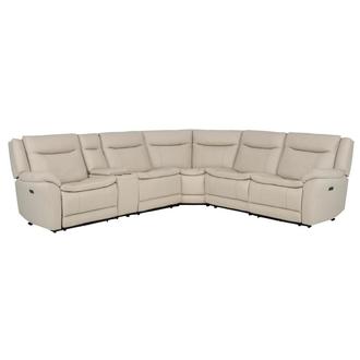 Benjamin Leather Sectional Sofa with 6PCS/2PWR