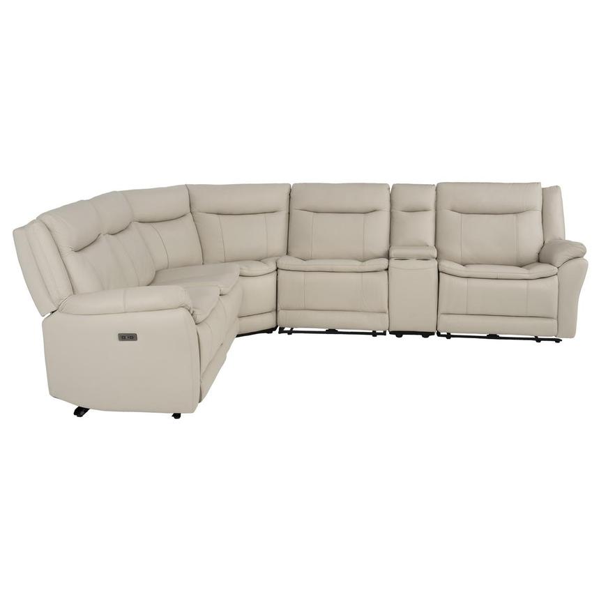 Benjamin Leather Power Reclining Sectional with 6PCS/3PWR  alternate image, 4 of 13 images.
