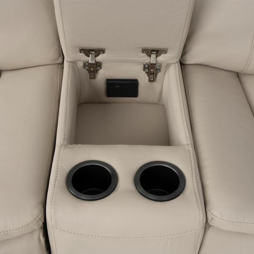 Benjamin Leather Power Reclining Sectional with 6PCS/3PWR  alternate image, 11 of 13 images.