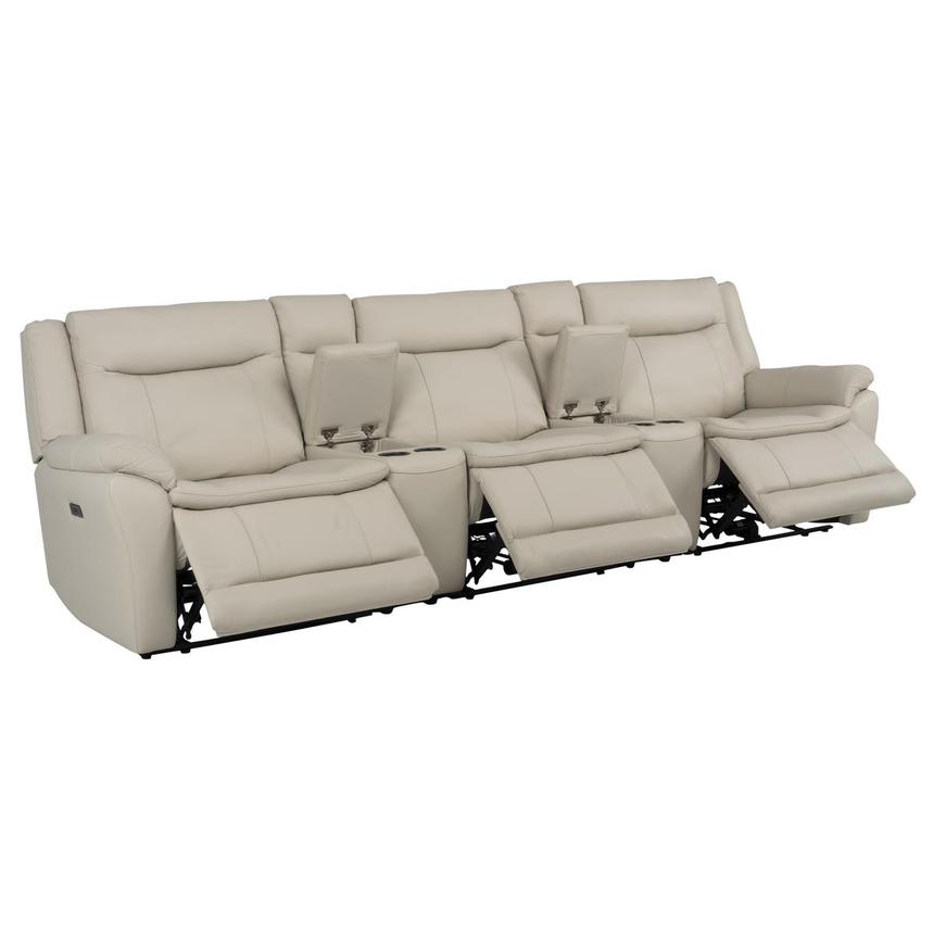 Benjamin Home Theater Leather Seating with 5PCS/3PWR  alternate image, 5 of 13 images.