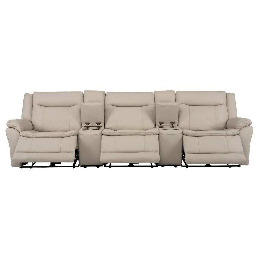 Benjamin Home Theater Leather Seating with 5PCS/3PWR  alternate image, 2 of 12 images.