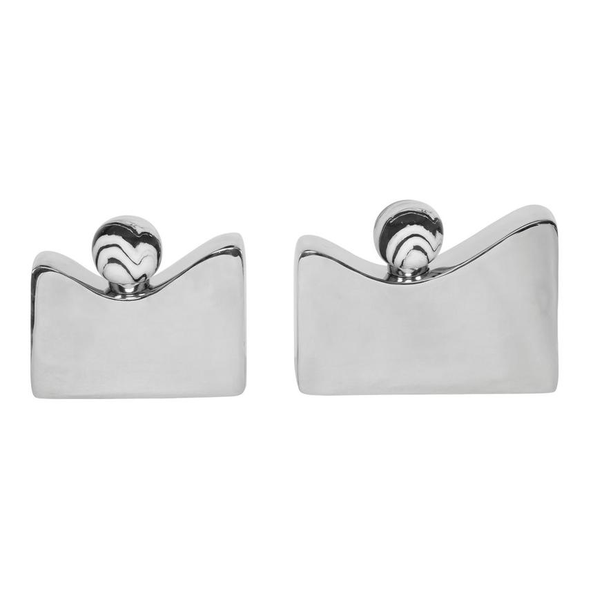 Makena Silver Set of 2 Decorative Accesories  main image, 1 of 6 images.