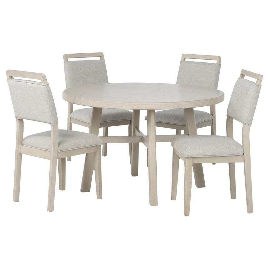 Blanche 5-Piece Round Dining Set  main image, 1 of 3 images.