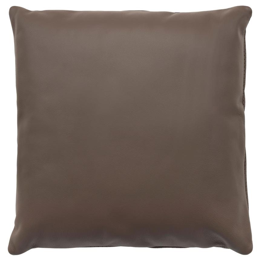 Byrne Brown Leather Accent Pillow  main image, 1 of 4 images.
