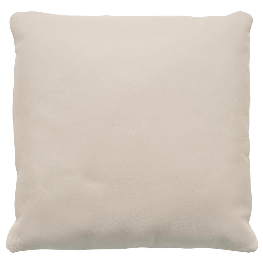 Byrne Oatmeal Leather Accent Pillow  main image, 1 of 4 images.
