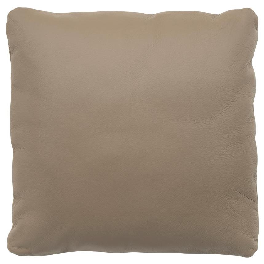 Byrne Pine Bark Leather Accent Pillow  main image, 1 of 4 images.